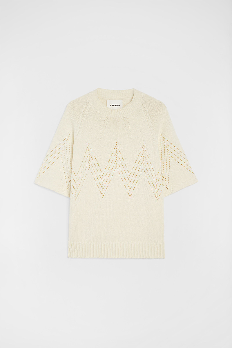 Cotton Pointelle T-Shirt 1