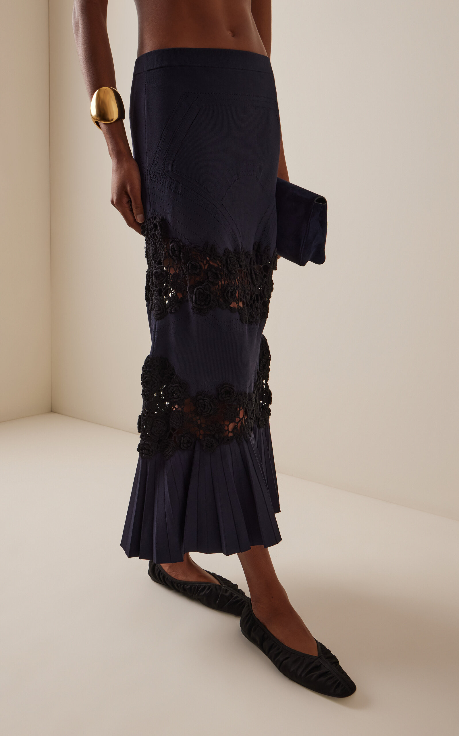 Madeline Knit Maxi Skirt navy - 3