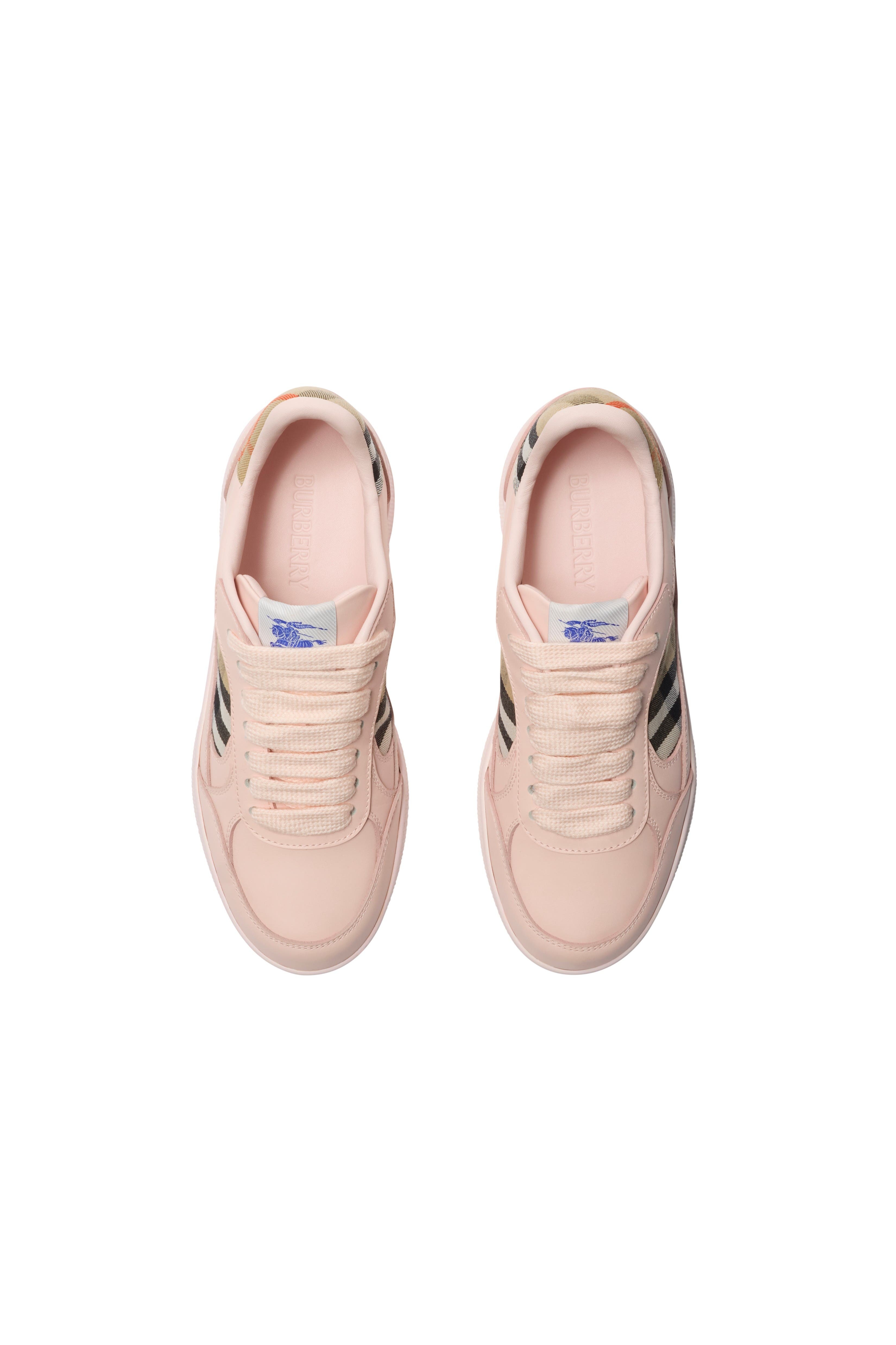 burberry Leather and Check Terrace Sneakers in Flora/sand at Nordstrom - 5