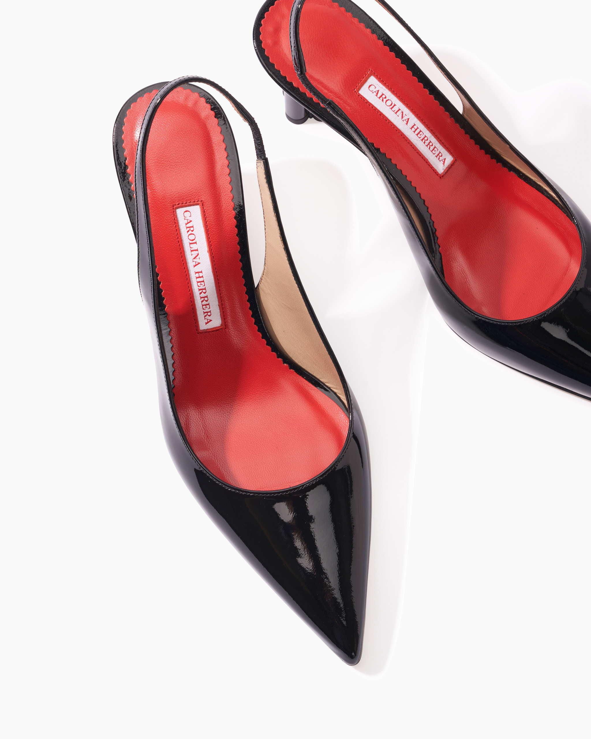 Cylinder-Heel Patent Leather Pumps - 5
