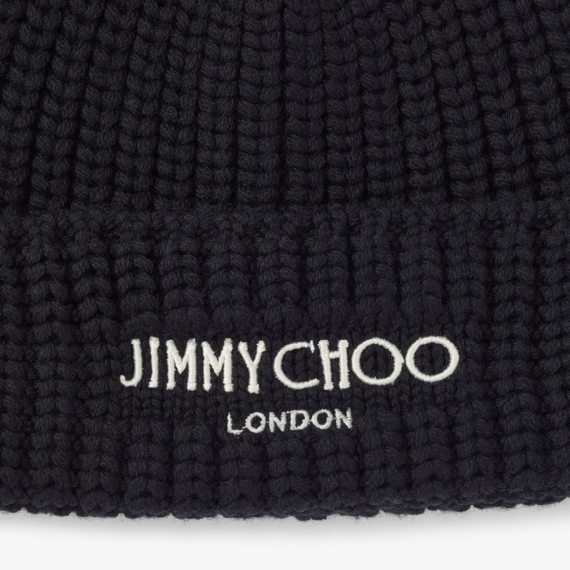 Yuki Black Cashwool Knit Hat 3