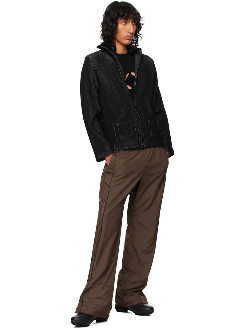 ROBYN LYNCH Brown Recycled Polyester Track Pants outlook