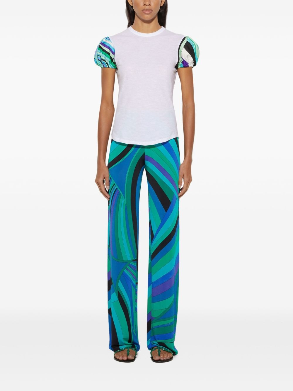 Iride-print trousers - 2