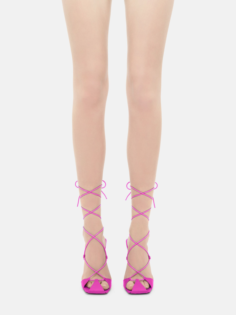 ''ADELE'' FUCHSIA LACE-UP SANDAL 5