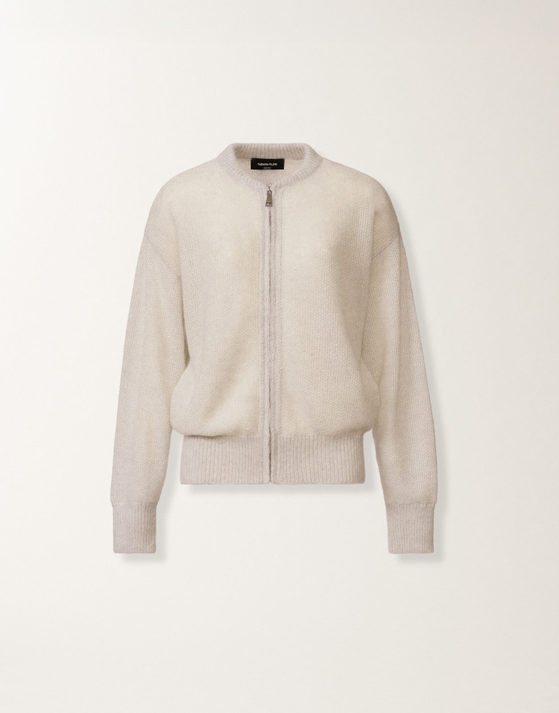 Mohair bomber with sequins 1