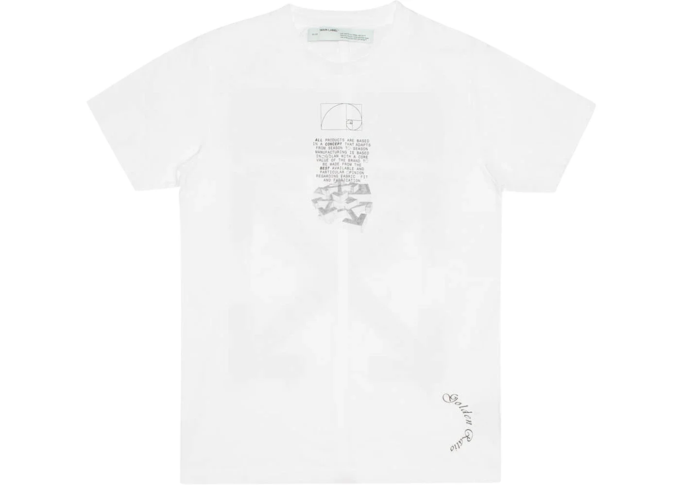 OFF-WHITE Slim Fit Dripping Arrows T-Shirt White/Black - 1