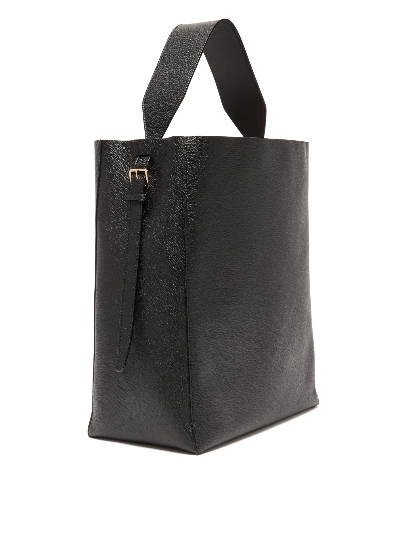 Sacca medium grained-leather tote bag - 4