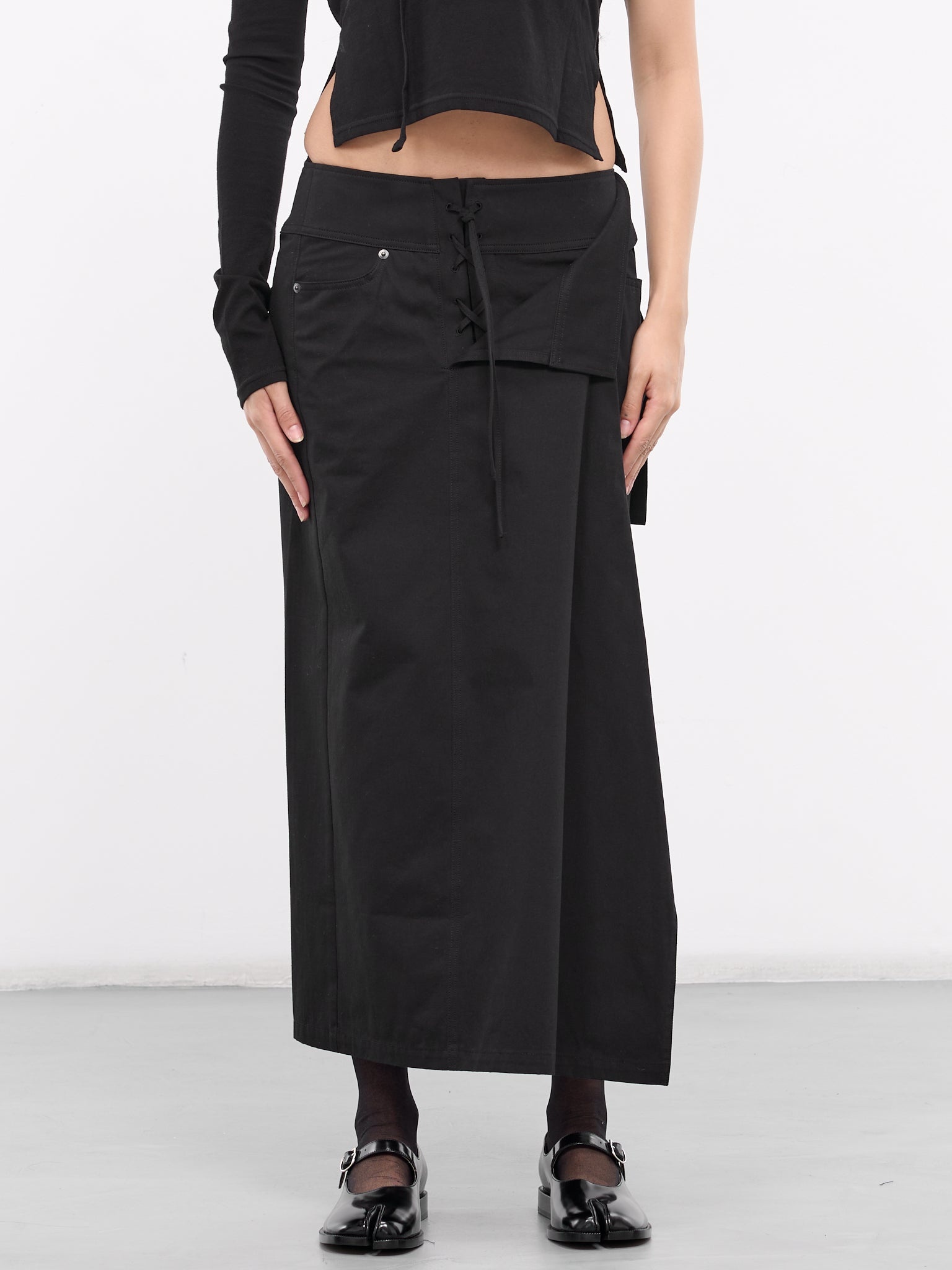 Lace-Up Maxi Skirt - 1