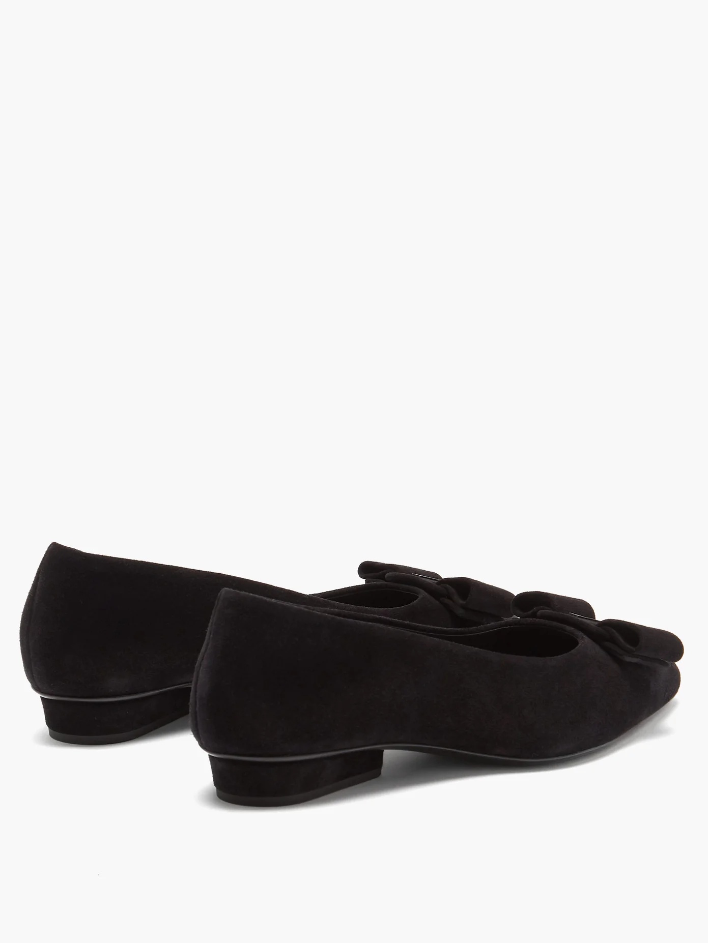 Viva suede point-toe flats - 4