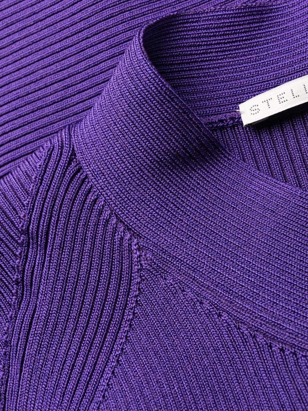 asymmetric ribbed-knit dress - 5