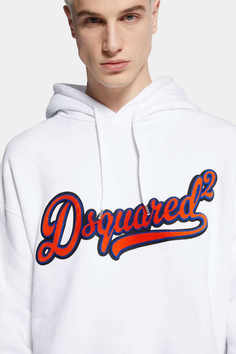 RELAX FIT SPONGE PATCH HOODIE - 5