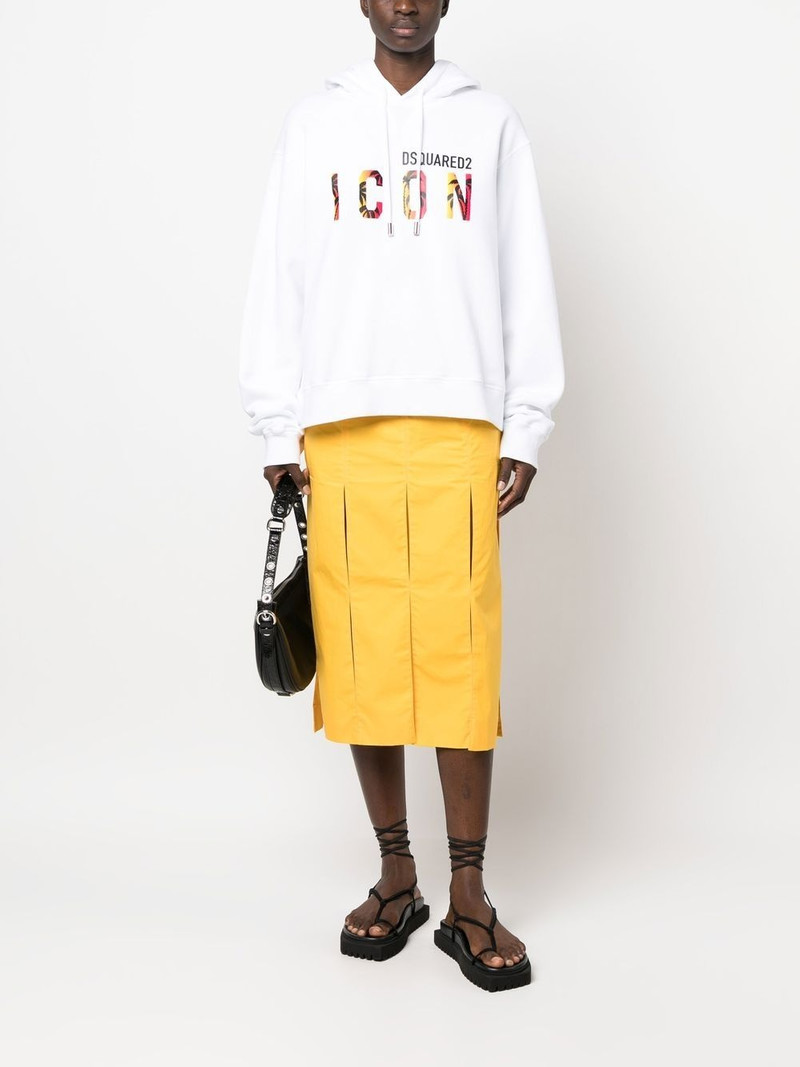 DSQUARED2 logo-print hoodie outlook