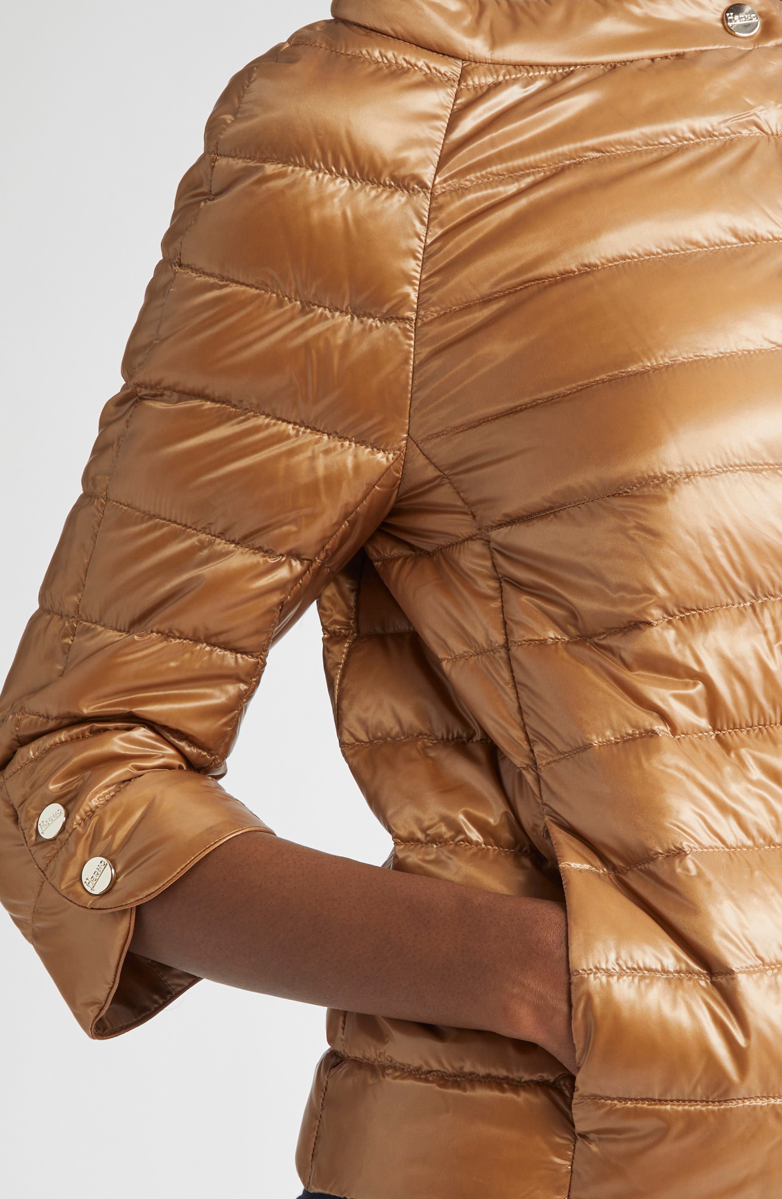 Herno Elsa Iconico Ultralight Water Repellent Down Puffer Jacket in Camel at Nordstrom - 4