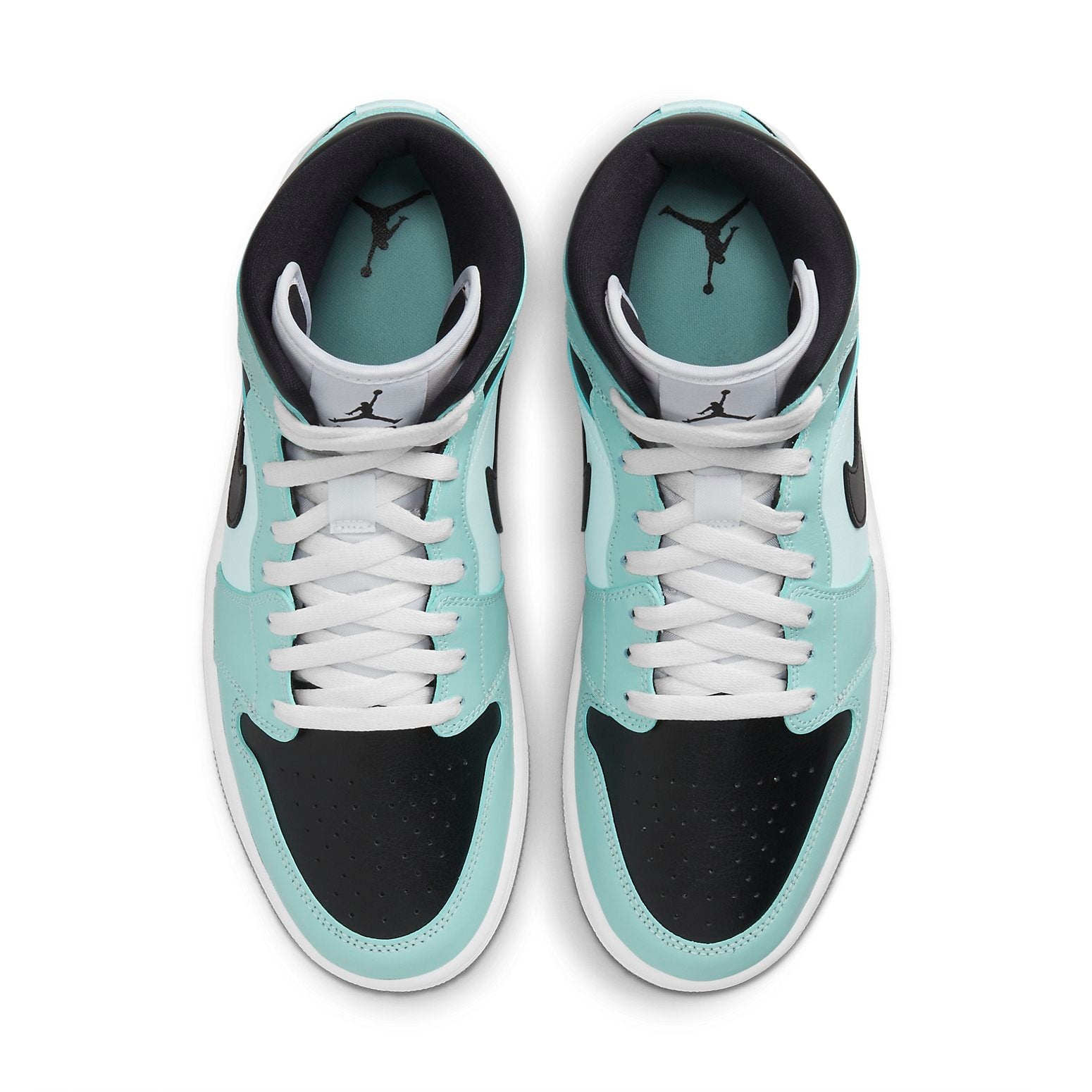 (WMNS) Air Jordan 1 Mid 'Aqua Black' BQ6472-300 - 4