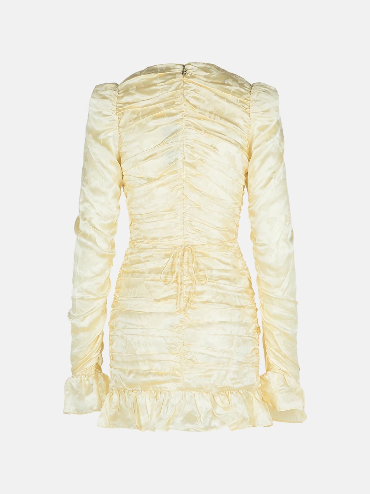 IVORY SILK DRESS - 3