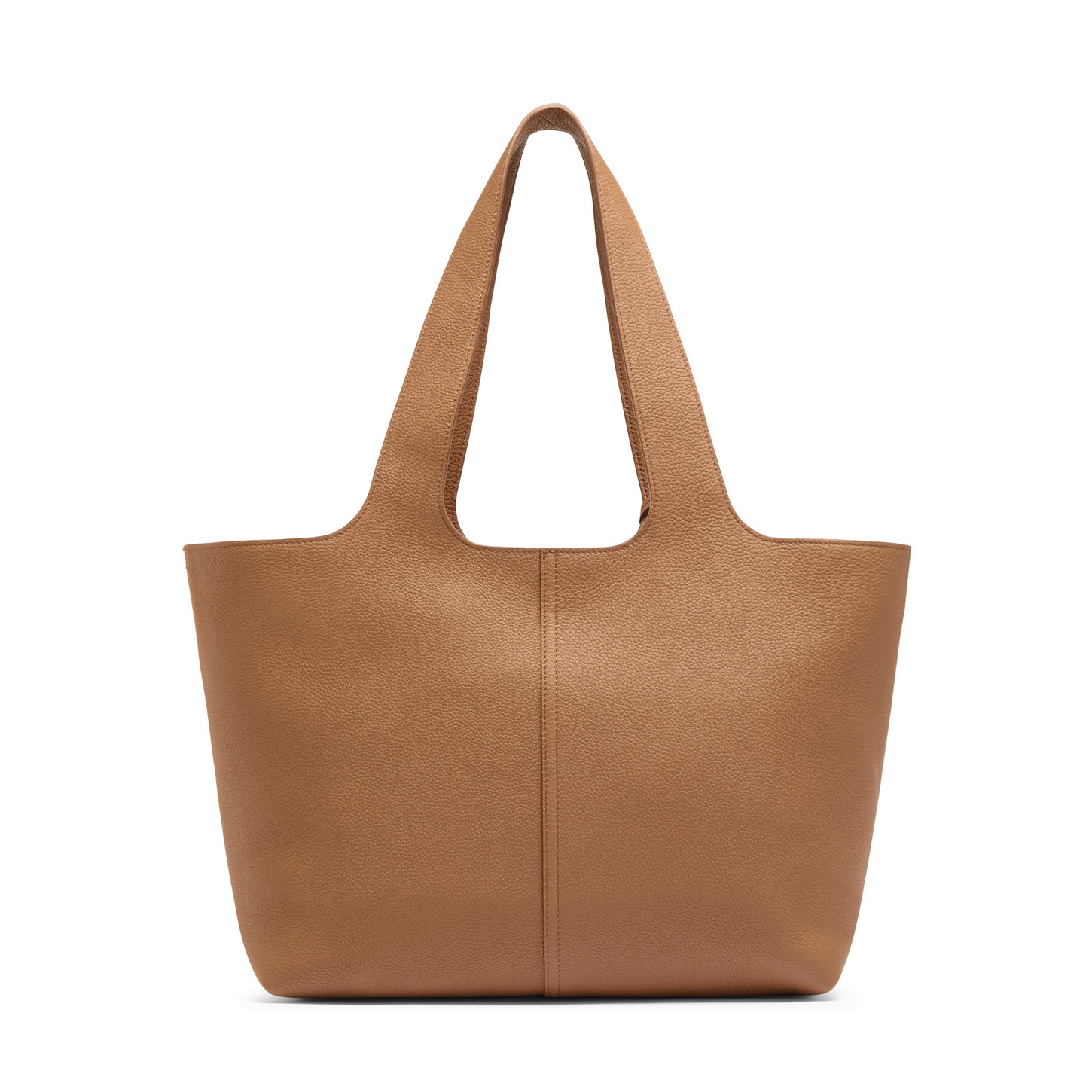 Light brown tumbled leather shoulder bag - 4