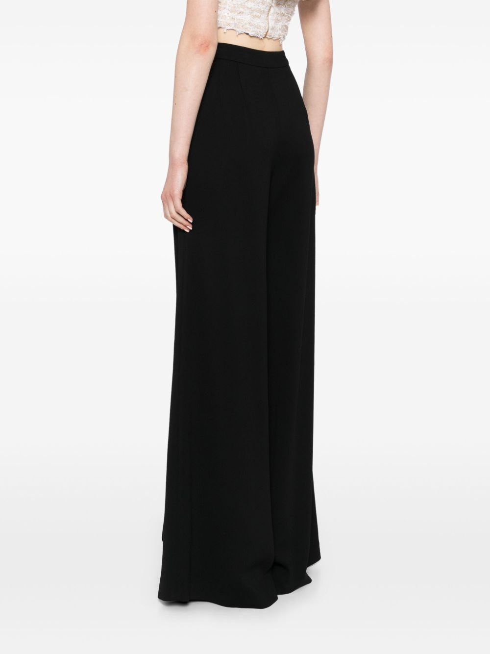 high-rise wide-leg trousers - 4