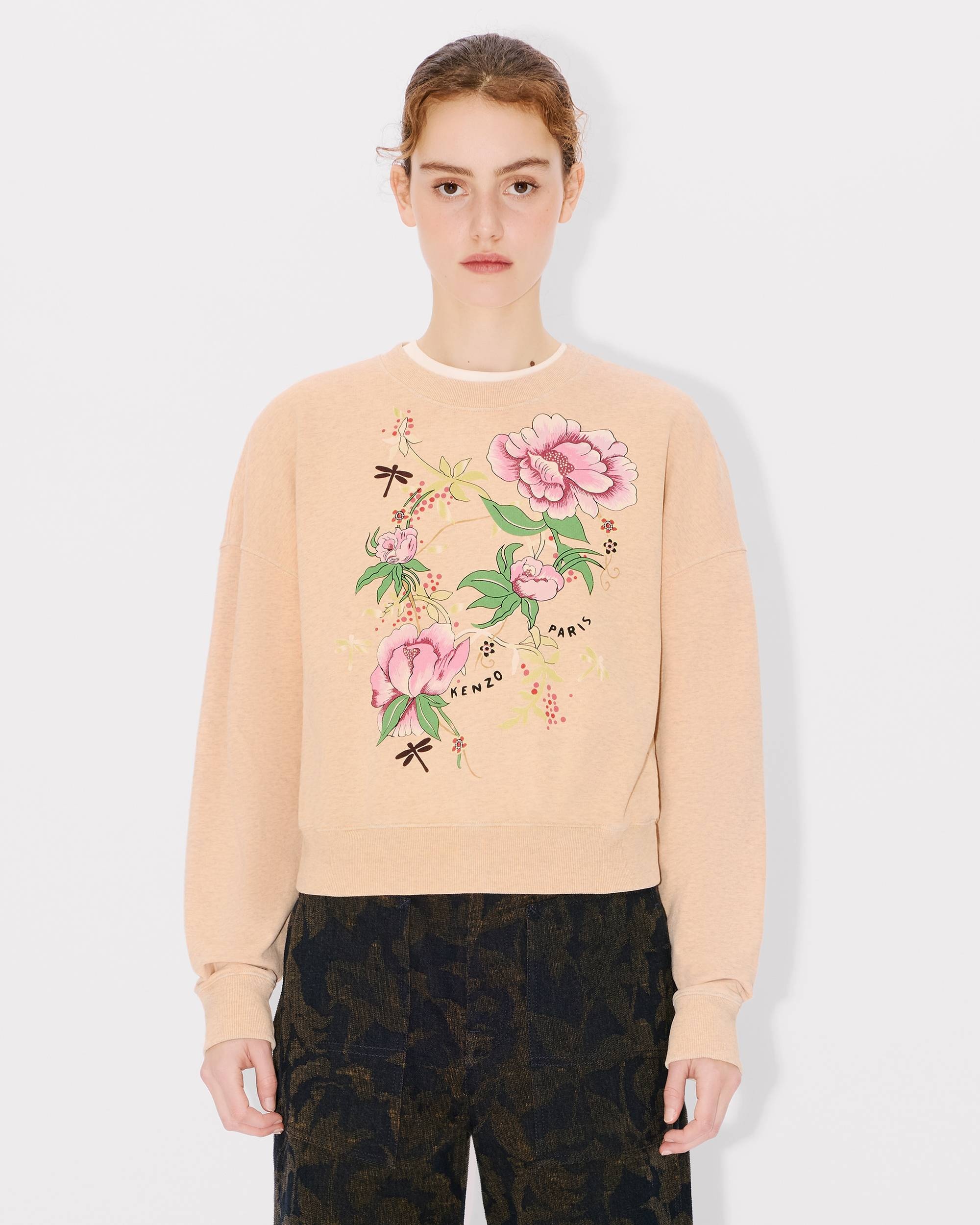 'KENZO Peonies' sweatshirt in cotton - 3