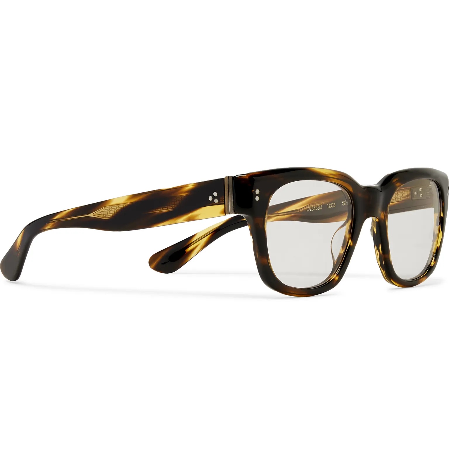 D-Frame Tortoiseshell Acetate Sunglasses - 3