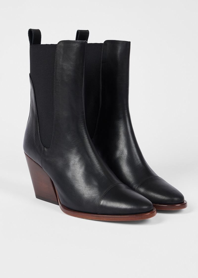 Women's Black Leather 'Topaz' Boots 3