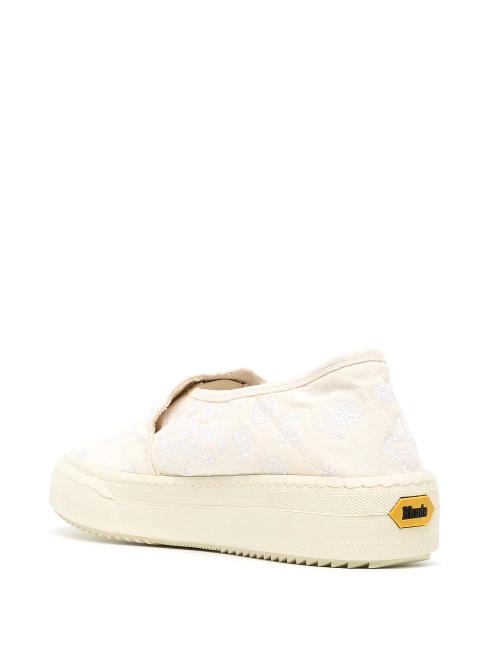 embroidered-design boat shoes - 3