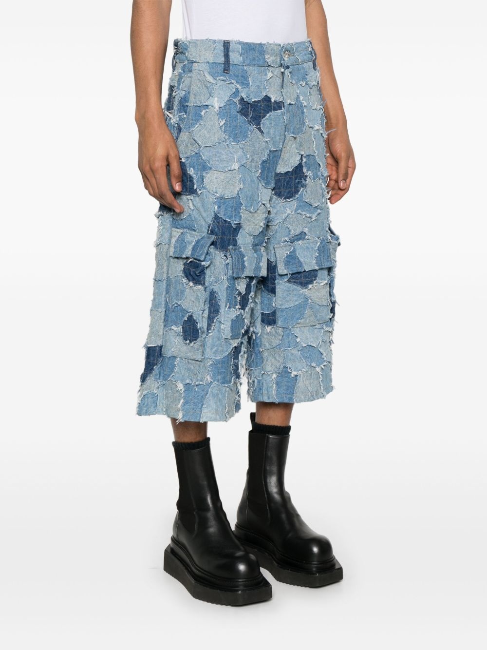 Boro denim cargo shorts - 3