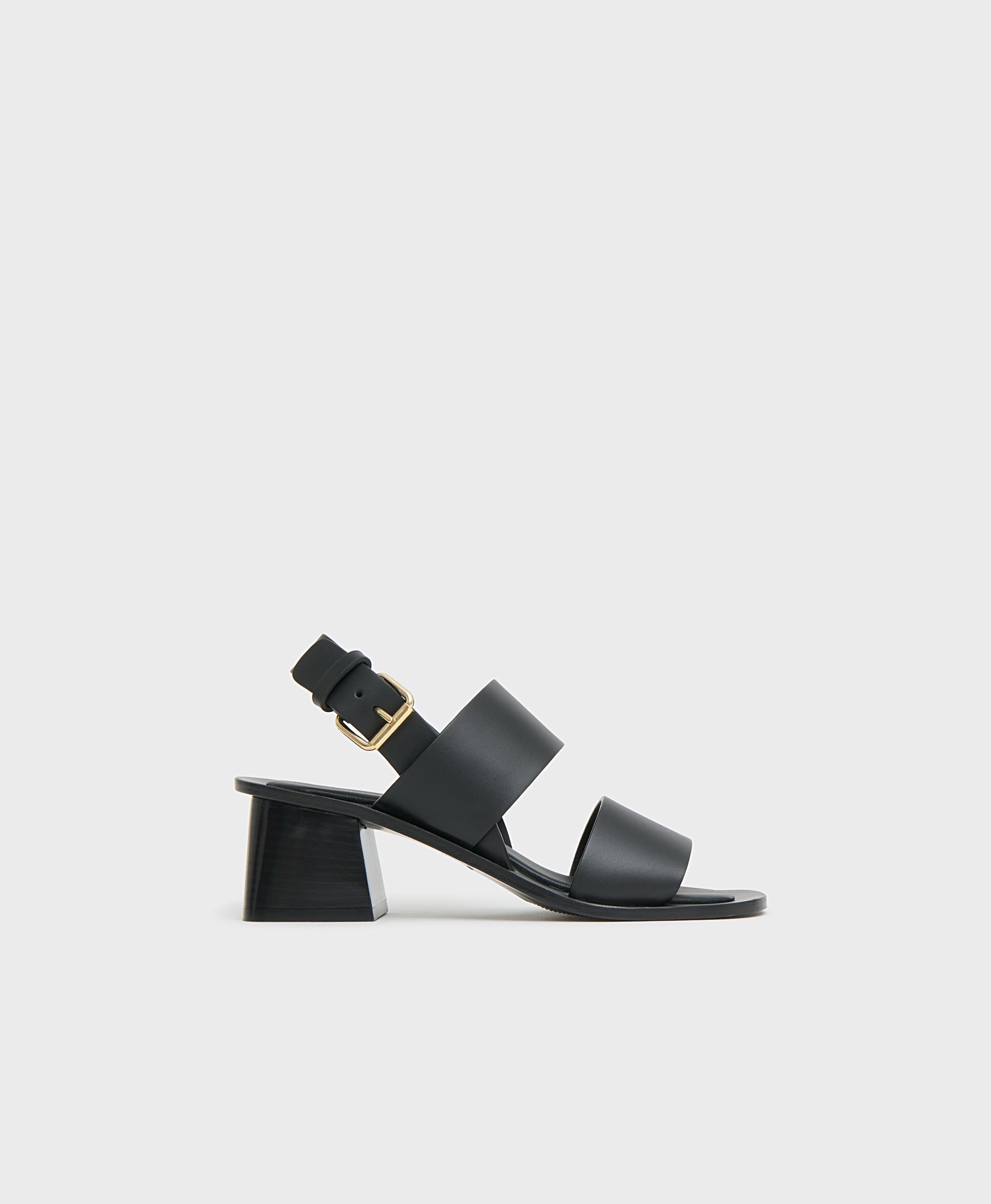 DOUBLE STRAP HEELED SANDAL - 1