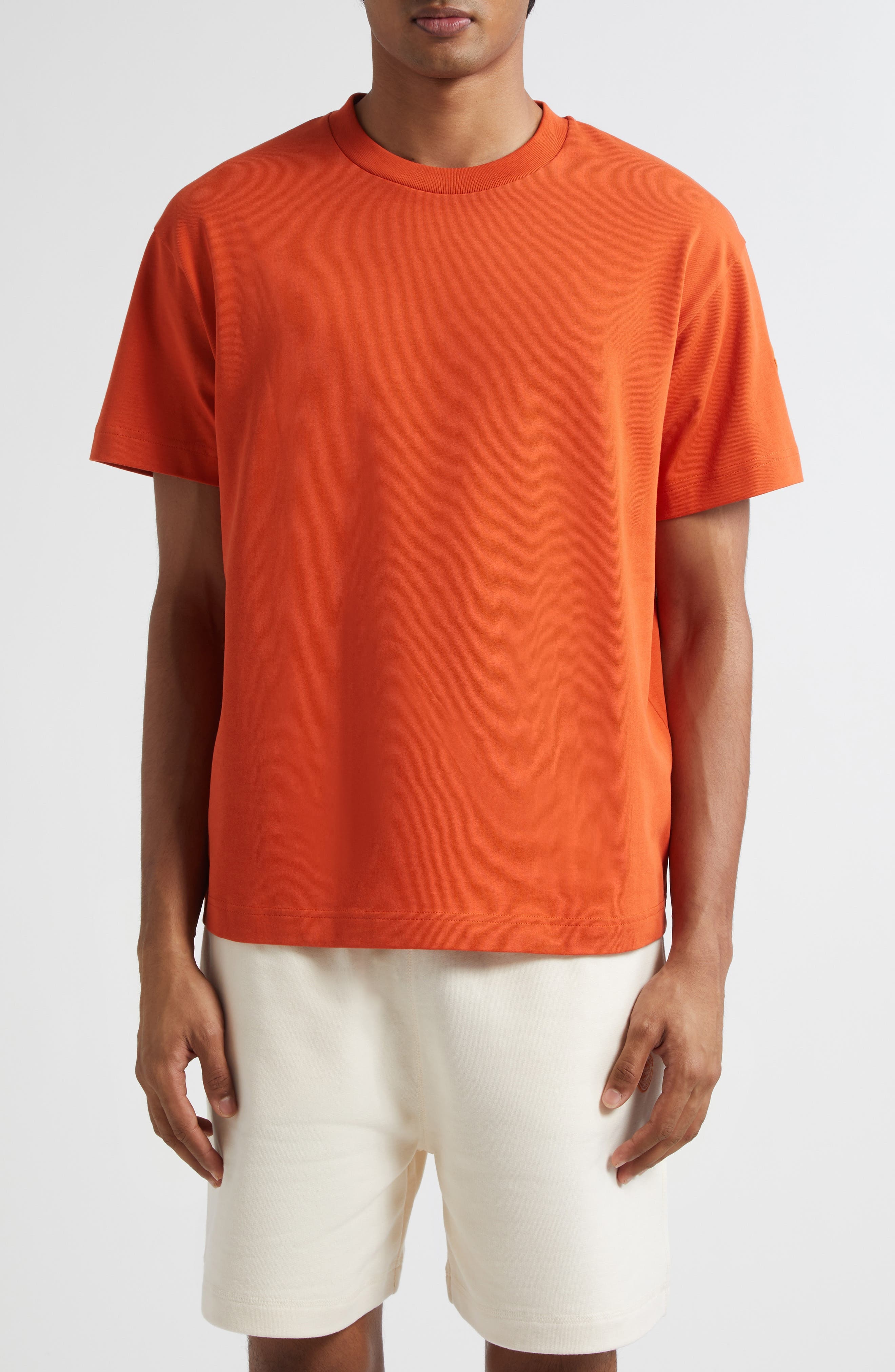 Moncler x Gilga Farm by Donald Glover Logo Patch T-Shirt in Orange at Nordstrom - 1