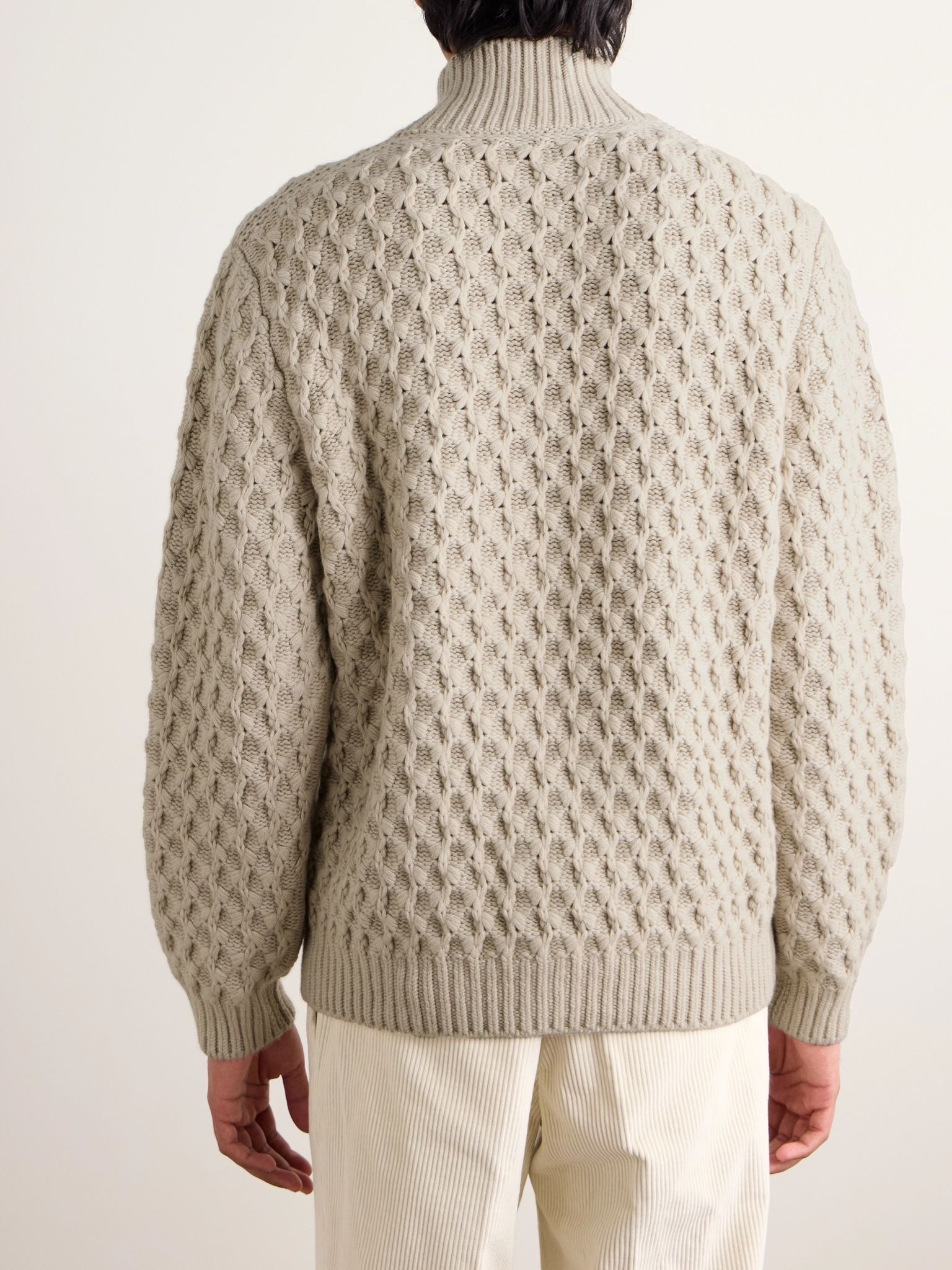 Cashmere Rollneck Sweater Ivory - 3