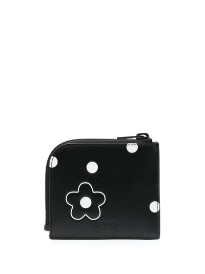 KENZO floral-print calf-leather wallet outlook