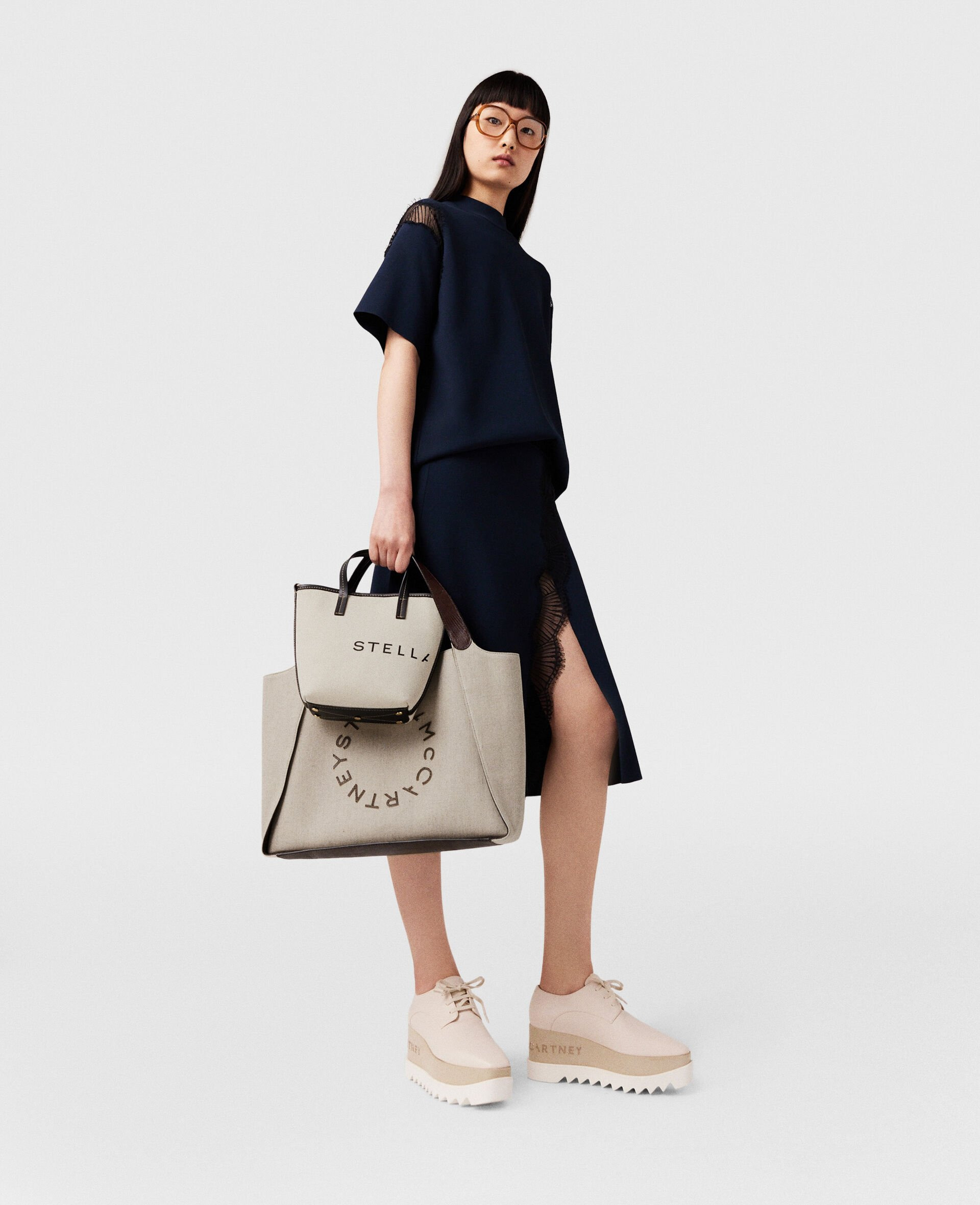 Logo Canvas Crossbody Tote Bag - 2