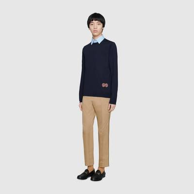 GUCCI Wool sweater with GG outlook