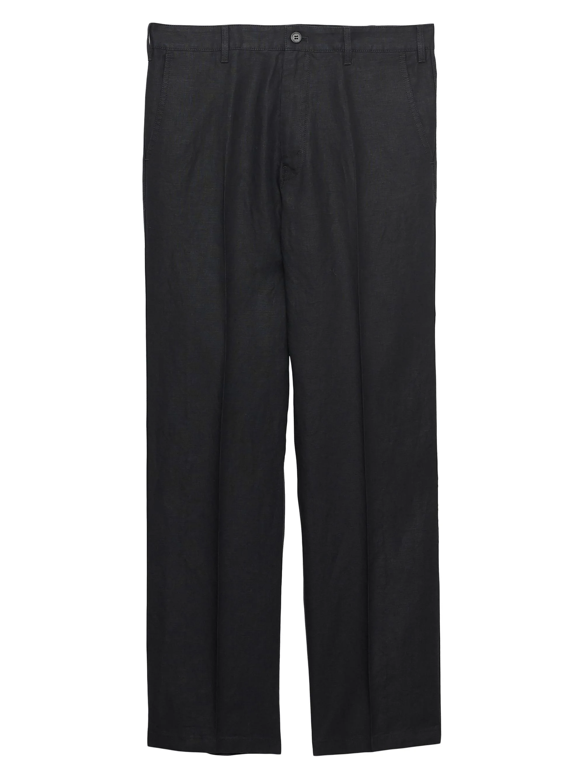 Men's Linen Pants - Black - 1