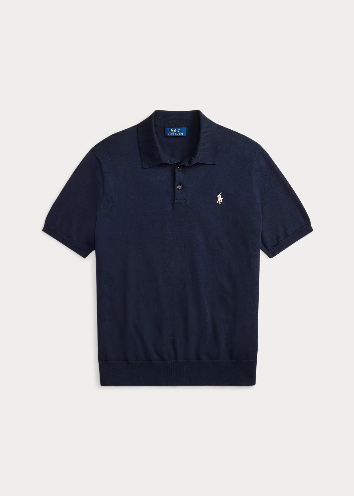 Cotton Polo Sweater - 1