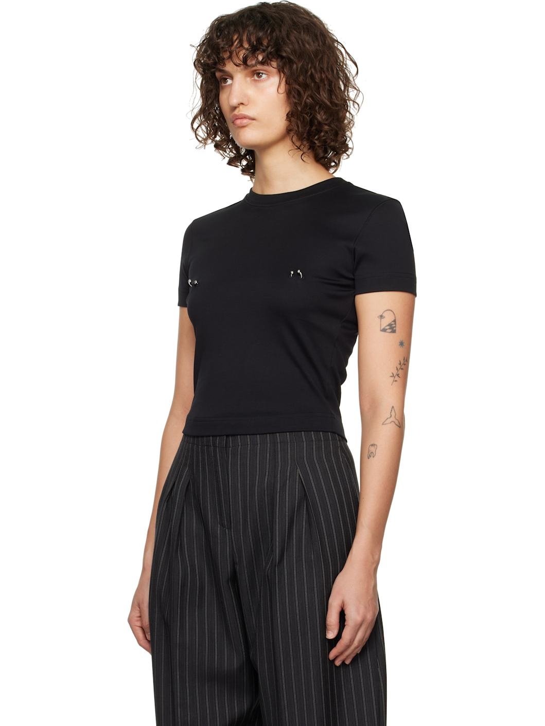 Black Pierced Baby T-shirt - 4