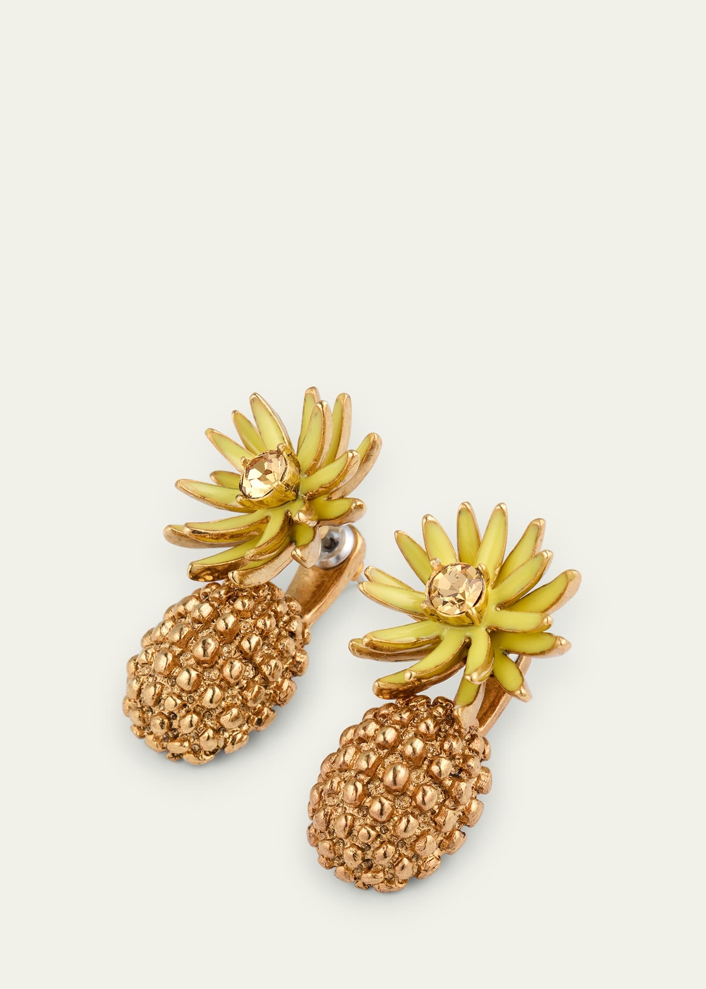 Flower Post with Cactus Drop Earrings - 3