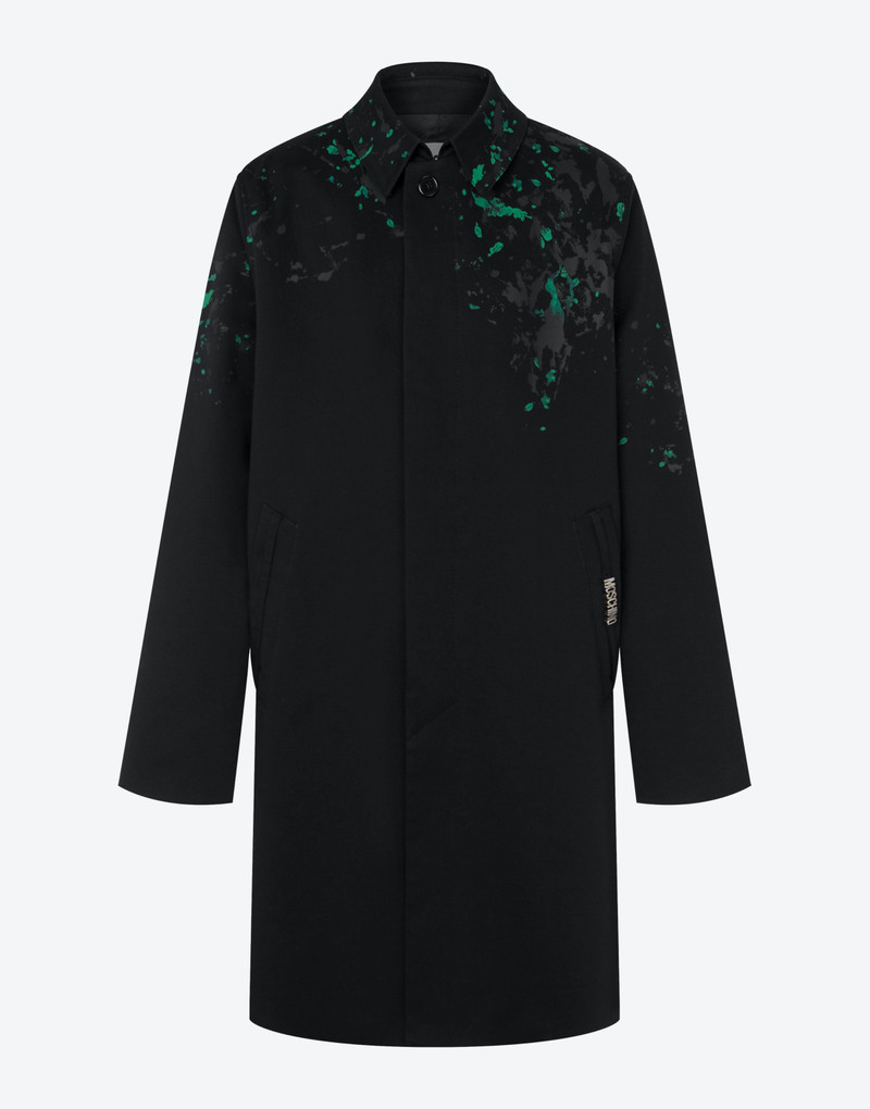 PAINTED EFFECT STRETCH GABARDINE COAT 1