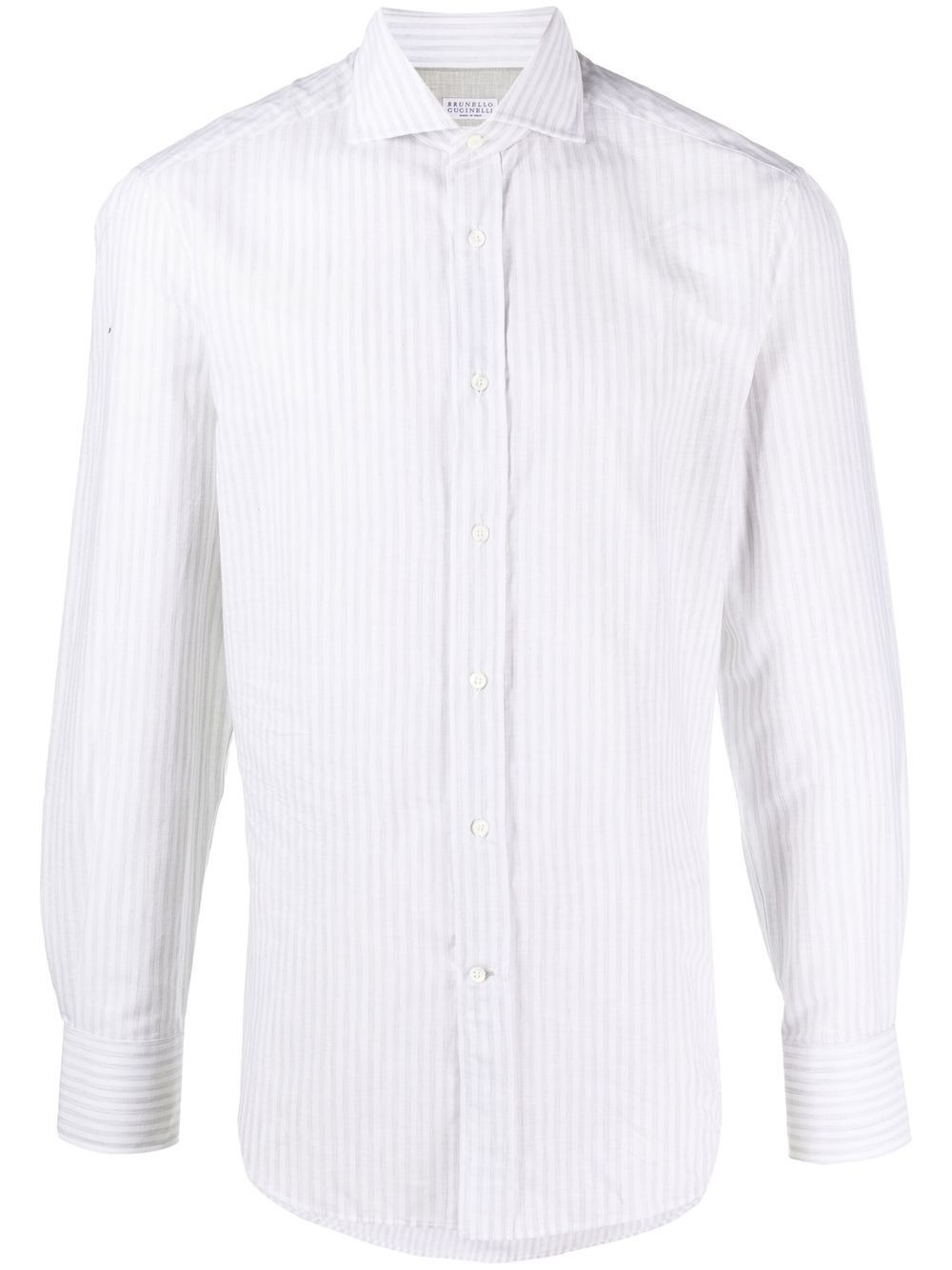 long-sleeve striped shirt - 1