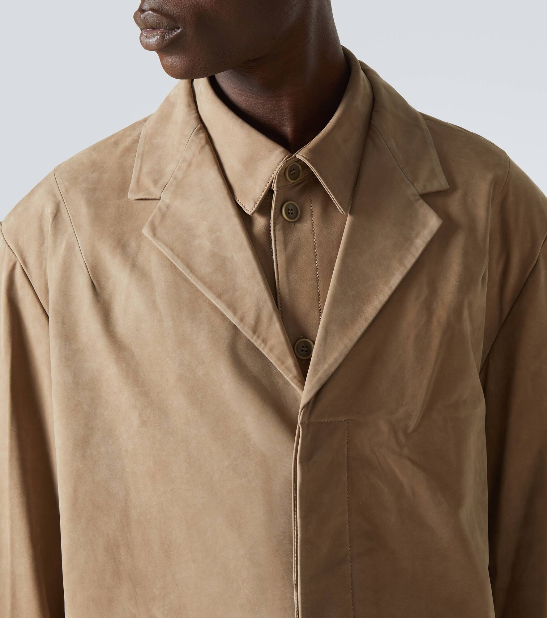Suede blazer - 6