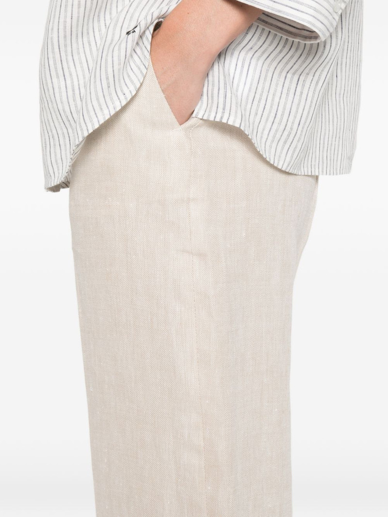 Malizia pressed-crease pallazo pants 5