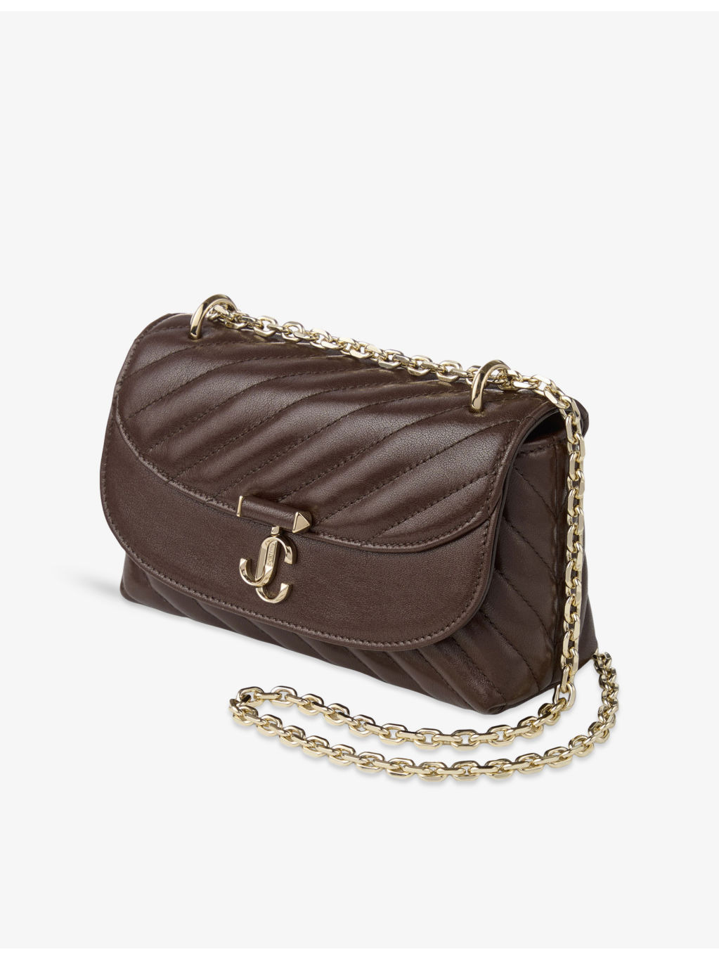 Curve Small Quilted Leather Cross Body Bag - 5