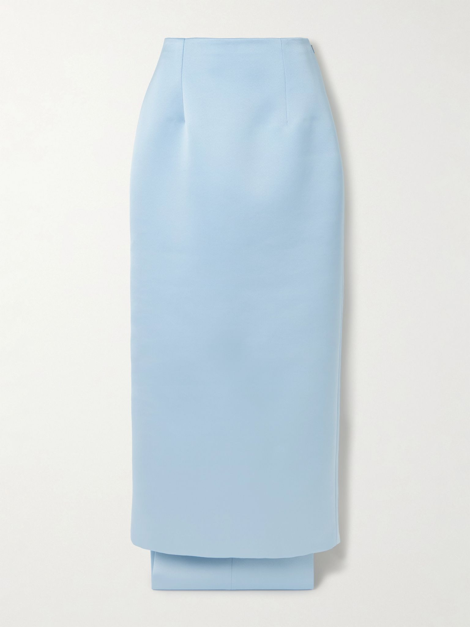 Harleigh convertible duchesse-satin midi skirt Light blue - 1