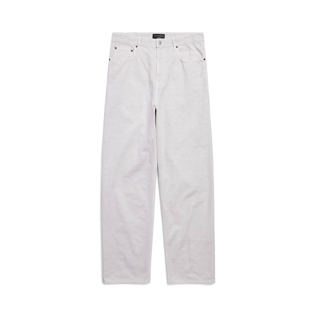 Loose Fit Jeans in White - 1