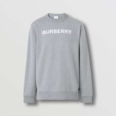 Burberry Logo Print Cotton Sweatshirt outlook