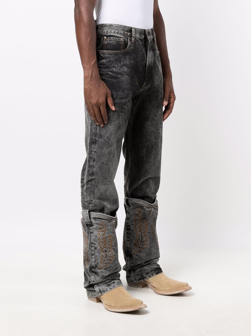 Cowboy Cuffs straight-leg jeans - 4