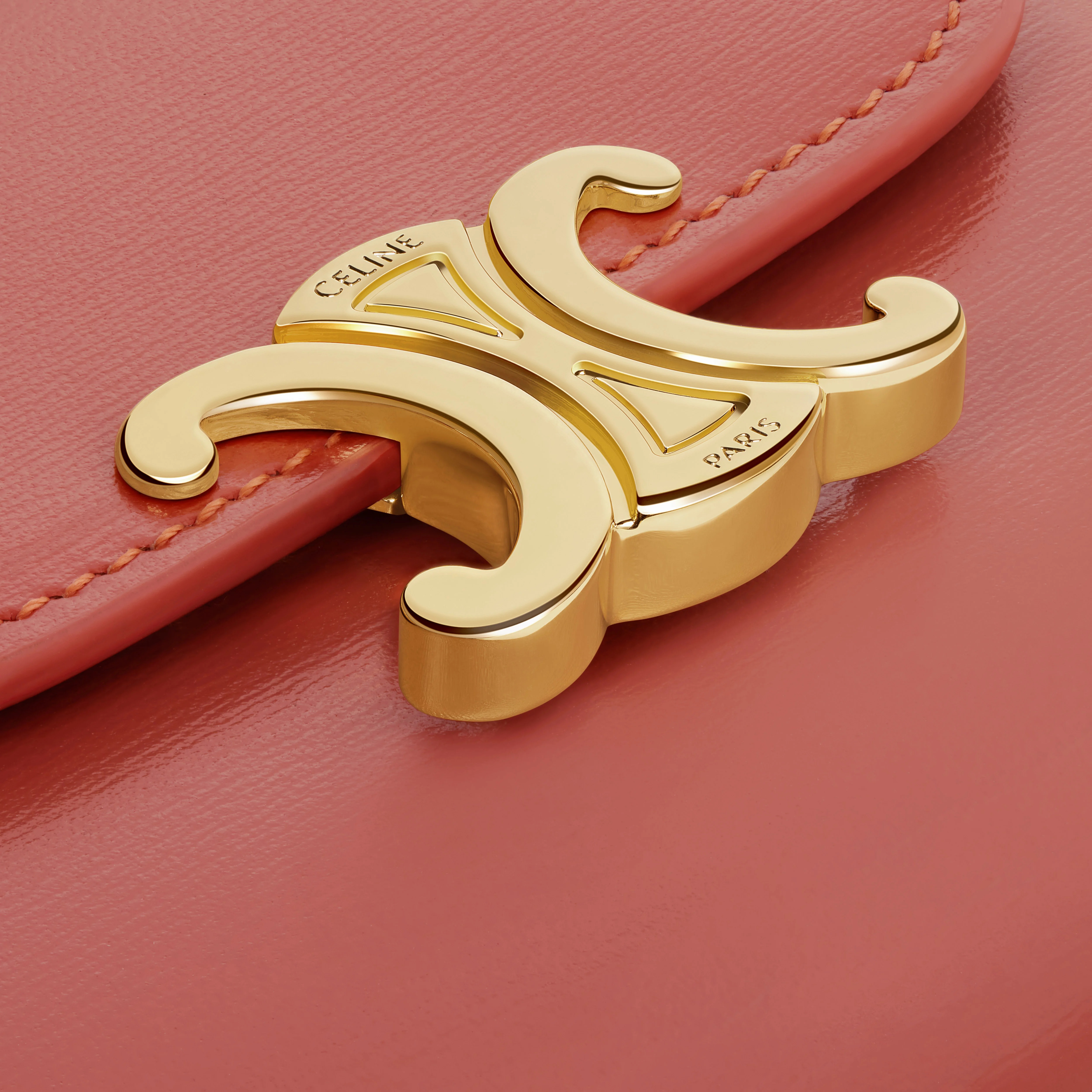 Small Flap Wallet TRIOMPHE in Shiny calfskin - 5