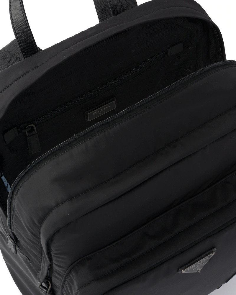 Re-Nylon and Saffiano leather backpack 5