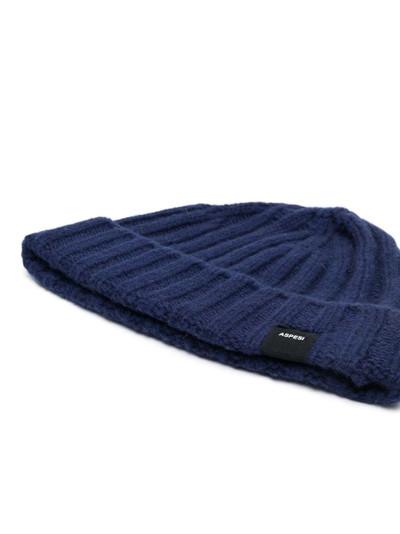 Aspesi ribbed-knit cashmere beanie outlook