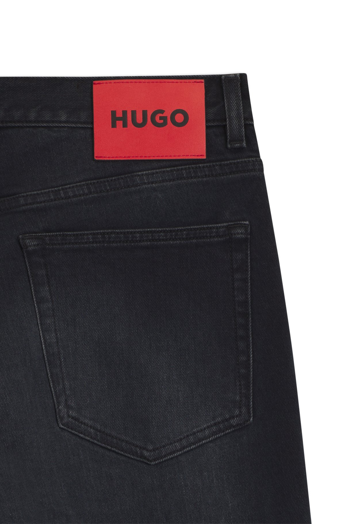 EXTRA-SLIM-FIT JEANS IN DARK-BLUE STRETCH DENIM - 6