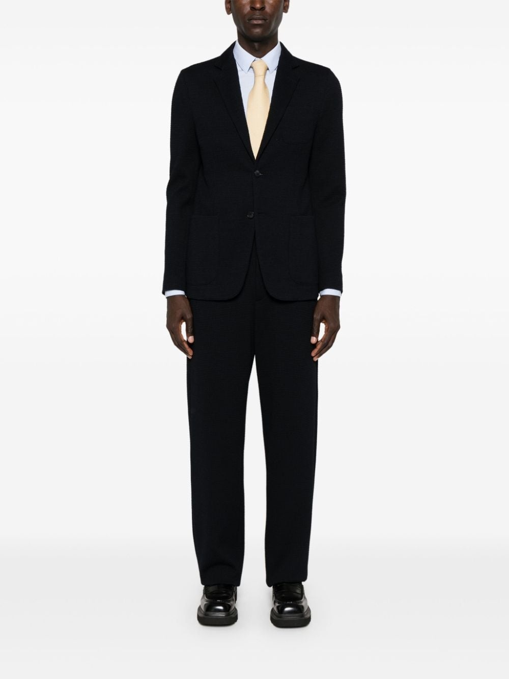 textured tapered trousers - 2